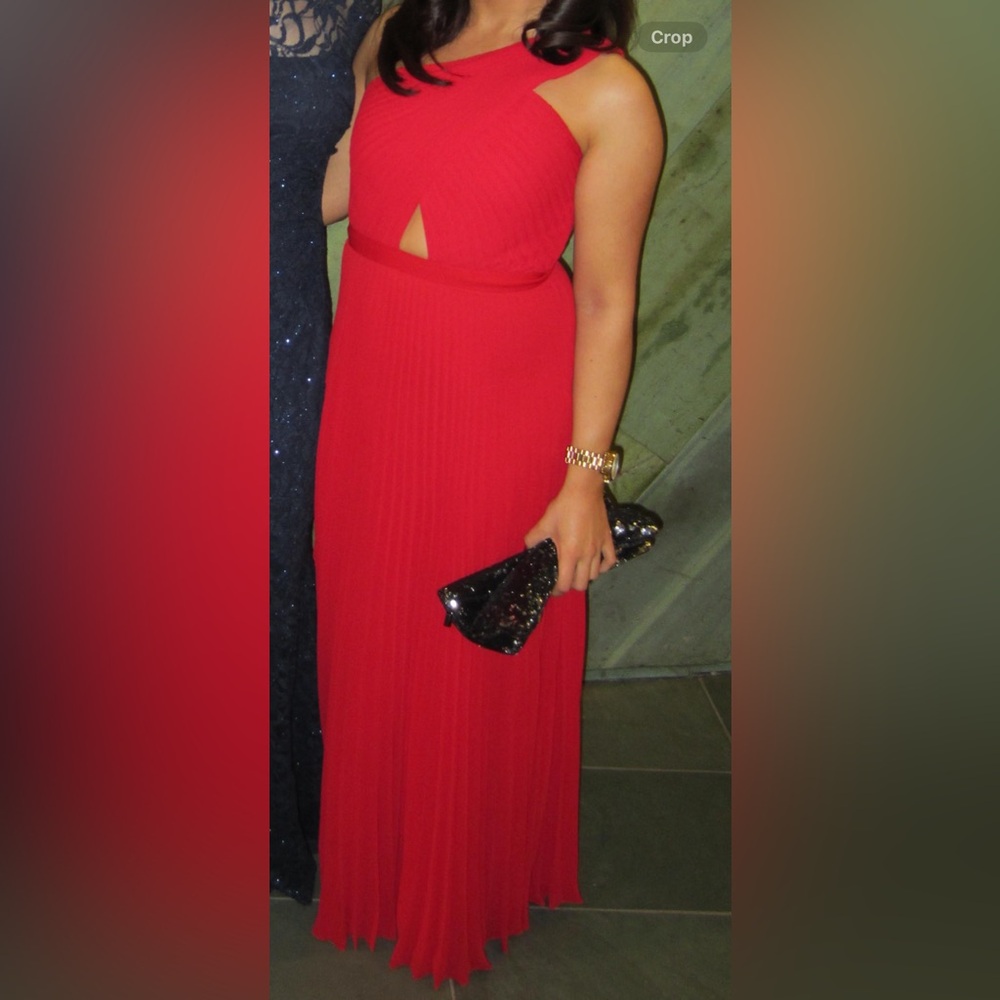 Red BCBG Gown
